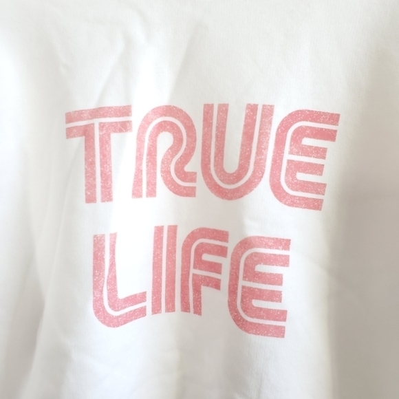 New BA&SH Tarah True Life Graphic Cotton Off White Sweatshirt Large /8 US /3 EU - Picture 8 of 13